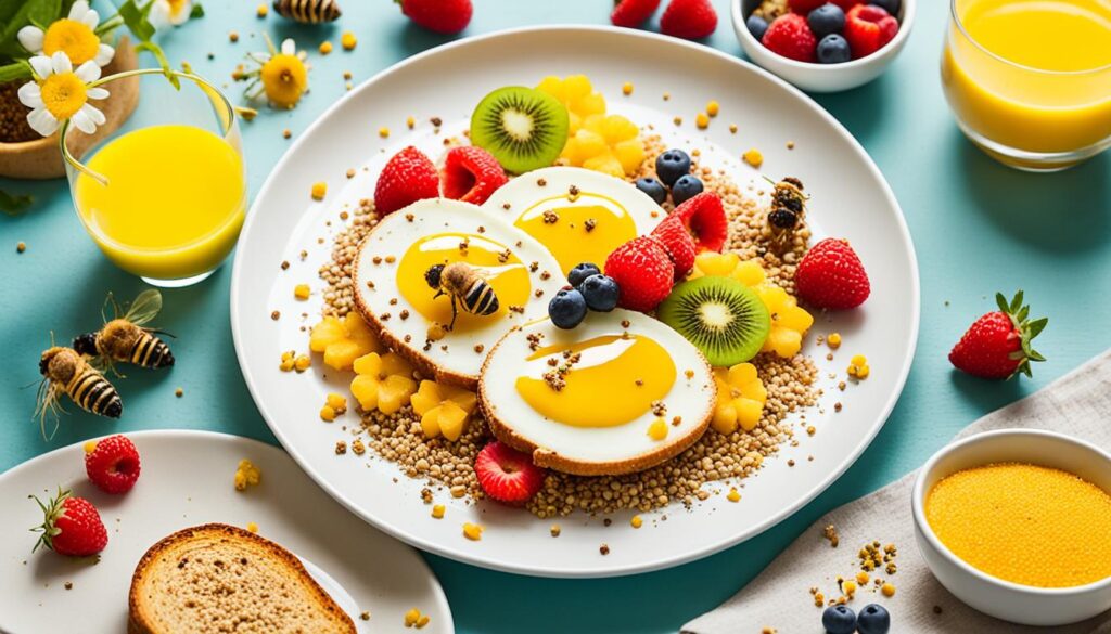 Bienenpollen im Frühstück