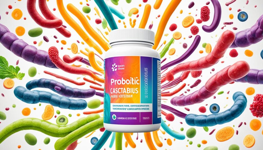 Probiotische Nahrungsergänzungsmittel mit Lactobacillus casei